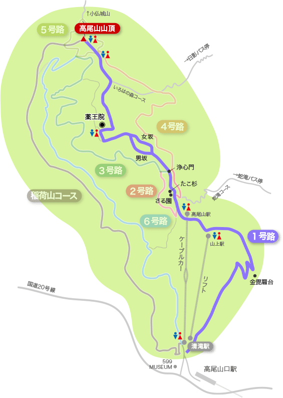 高尾山地図